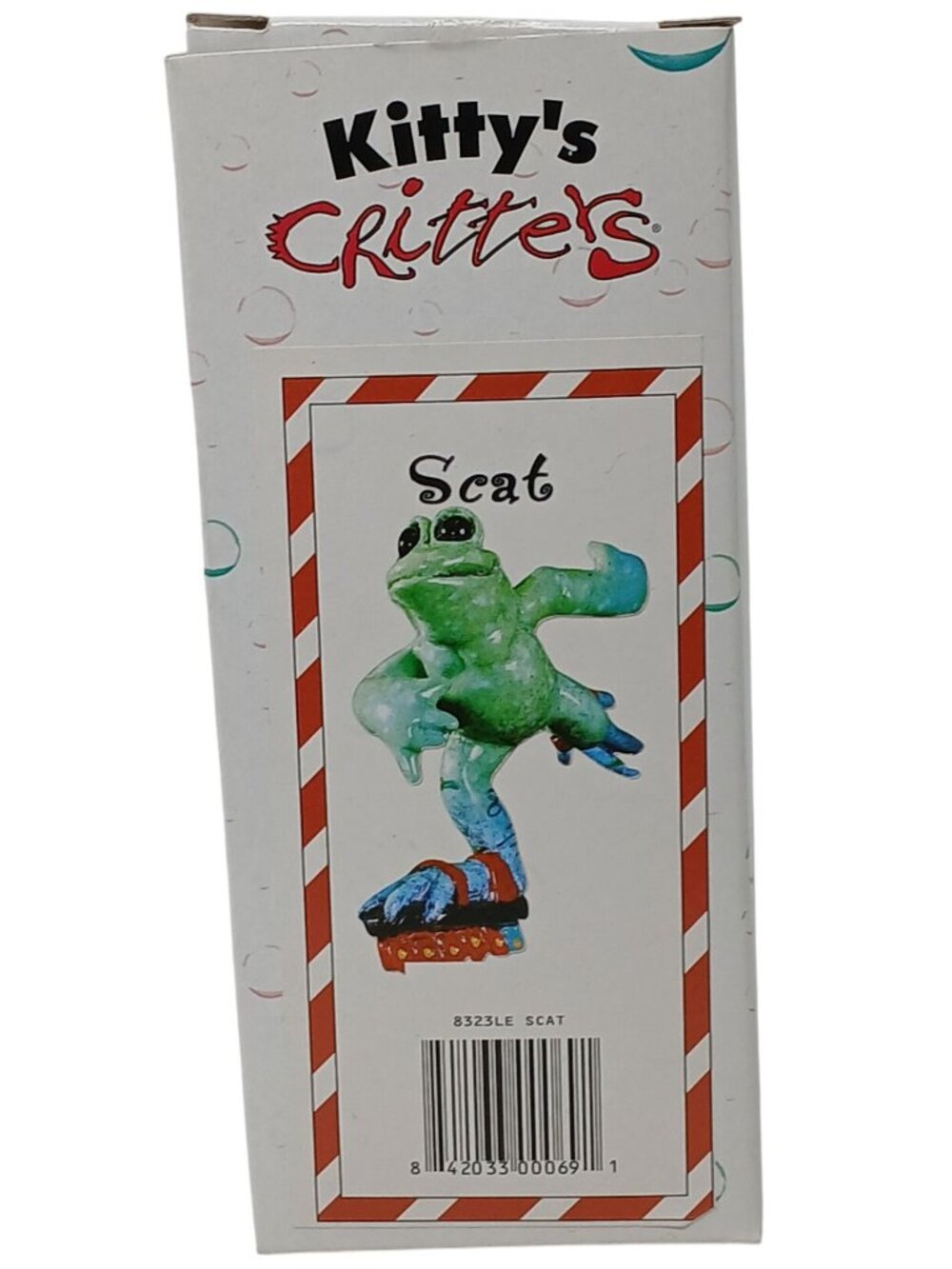 Kittys Critters Scat RollerBlade Skating Frog Ornament Hand Painted 2006 #GS-5